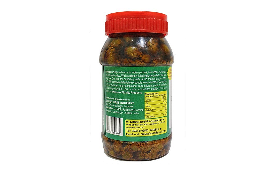 Aroura Achar Dela Pickle    Plastic Jar  400 grams
